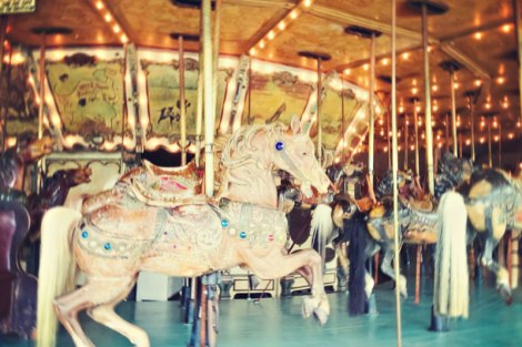 An Antique Wooden Carousel